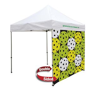 8' Tent Full Wall (Dye Sublimated, Double-Sided)