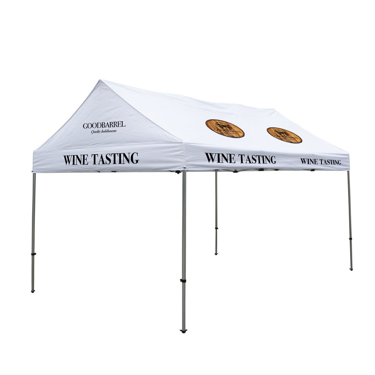 10' x 15' Premium Gable Tent Kit (Full-Color Imprint, 6 Locations)