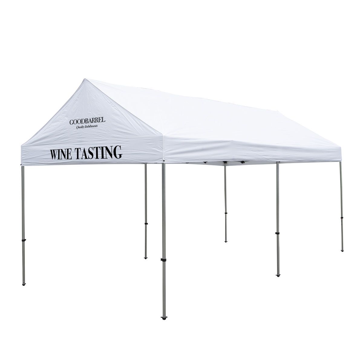 10' x 20' Premium Gable Tent Kit (Full-Color Imprint, 2 Locations)