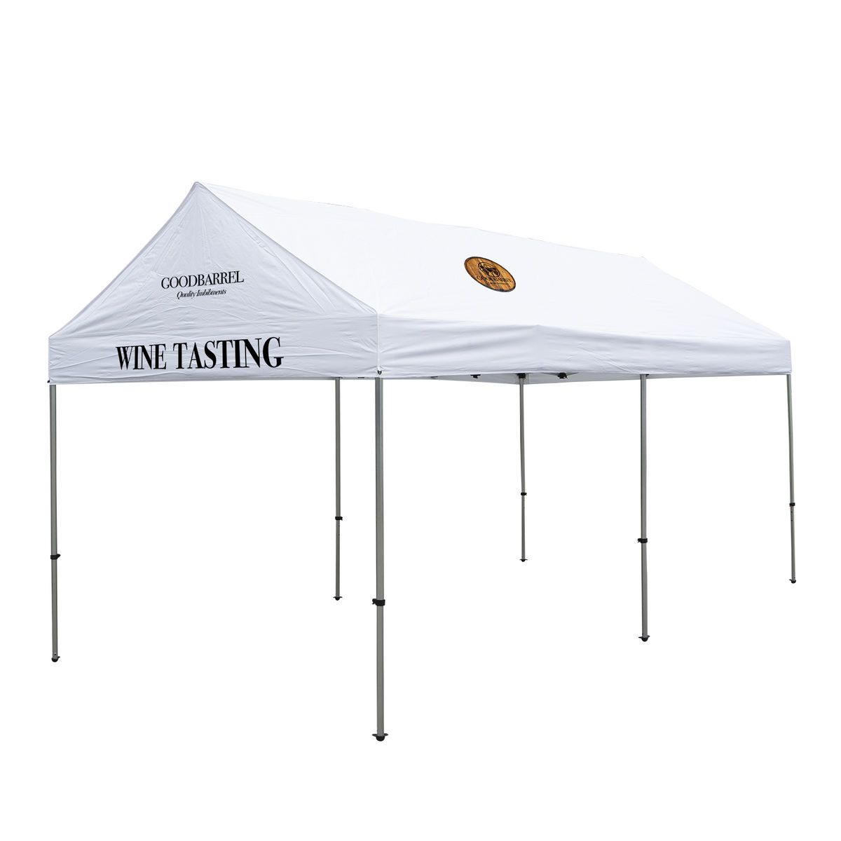 10' x 20' Premium Gable Tent Kit (Full-Color Imprint, 3 Locations)