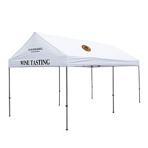 10' x 20' Premium Gable Tent Kit (Full-Color Imprint, 3 Locations)