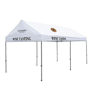 10' x 20' Premium Gable Tent Kit (Full-Color Imprint, 4 Locations)