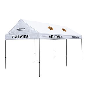 10' x 20' Premium Gable Tent Kit (Full-Color Imprint, 10 Locations)