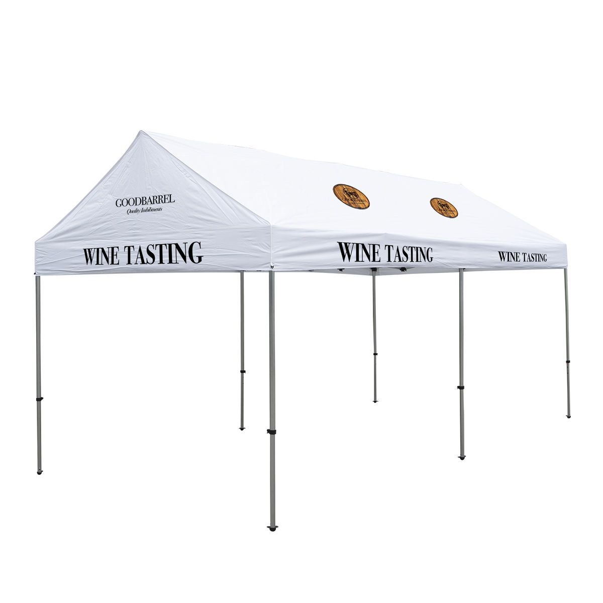 10' x 20' Premium Gable Tent Kit (Full-Color Imprint, 12 Locations)