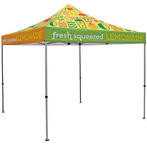 10' Deluxe Tent Kit With Vented Canopy Full-Bleed Dye Sublimation