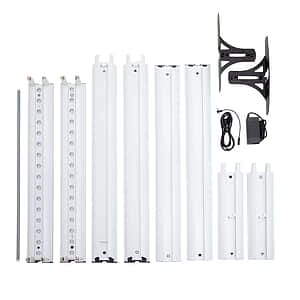 3'W x 6.5'H & 8'H Astra Wall Hardware