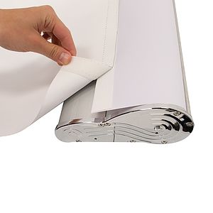 48" Stratus Retractor Replacement Banner (No-Curl Opaque Fabric)