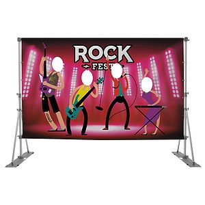 Headliner Quad Face Cutout Replacement Banner (18 oz. Vinyl, Single-Sided)