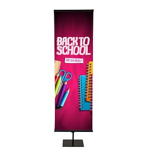 24" Everyday Snap Rail Banner Display Single-Sided Kit