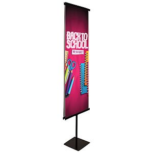24" Everyday Snap Rail Banner Display Single-Sided Kit