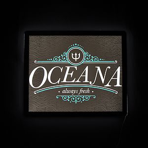 18"W x 15"H Luxe Glo Sign