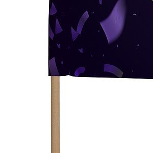 4" x 6" Stick Flag Kits with Ball Tip (Set of Six)