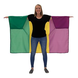 Mardi Gras Body Flag