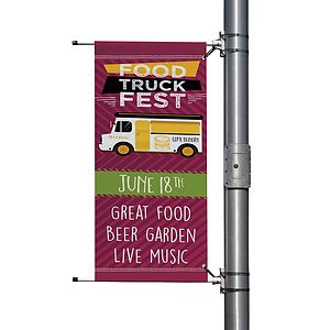 30" x 84" Vinyl Boulevard Banner Double-Sided