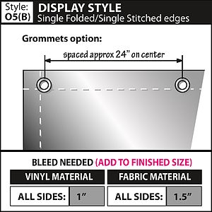 24" x 48" Vinyl Boulevard Banner Single-Sided