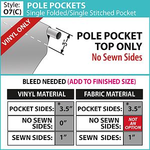 24" x 60" Vinyl Boulevard Banner Double-Sided