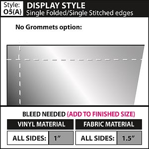 30" x 72" Vinyl Boulevard Banner Single-Sided