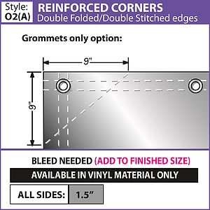 2' x 4' 13 oz. Smooth Vinyl Banner Single-Sided