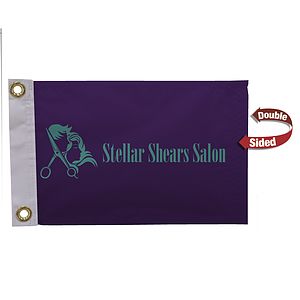 8" x 12" Nylon Flag Double-Sided