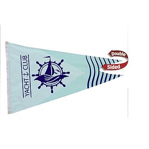 2.5' x 4' Nylon Burgee Flag Double-Sided