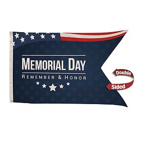 2.5' x 4' Nylon Guidon Flag Double-Sided