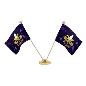 Base for two 4" x 6" Stick Flags