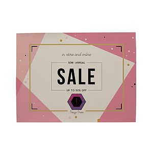 36" x 48" Opaque Window Cling