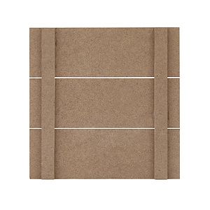 12" x 12" MDF Slatted Wood Print