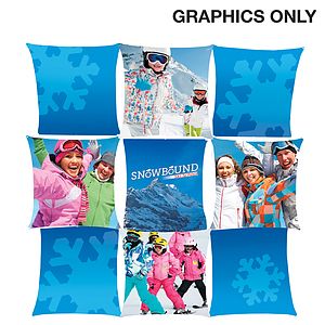 9-Quad Straight InterChange Graphic Panels (Deluxe GeoMetrix Weave)