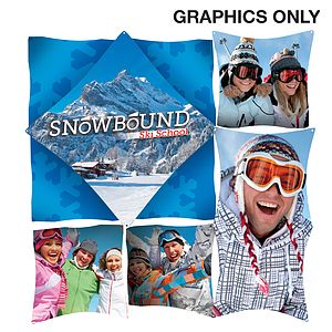 9-Quad Straight InterChange Graphic Panels (Deluxe GeoMetrix Classic)