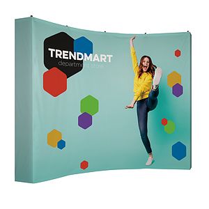 10' Curved Splash Floor Display Wrap Kit (Polyester Knit)