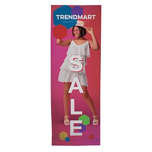3' Straight Splash Floor Display 4-Sided Kit (Polyester Knit)