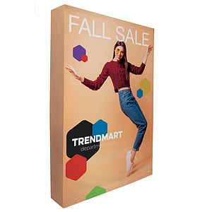 5' Straight Splash Floor Display 4-Sided Kit (Polyester Knit)