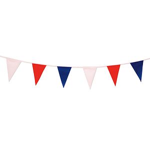 60' Red, White & Blue Pennant String