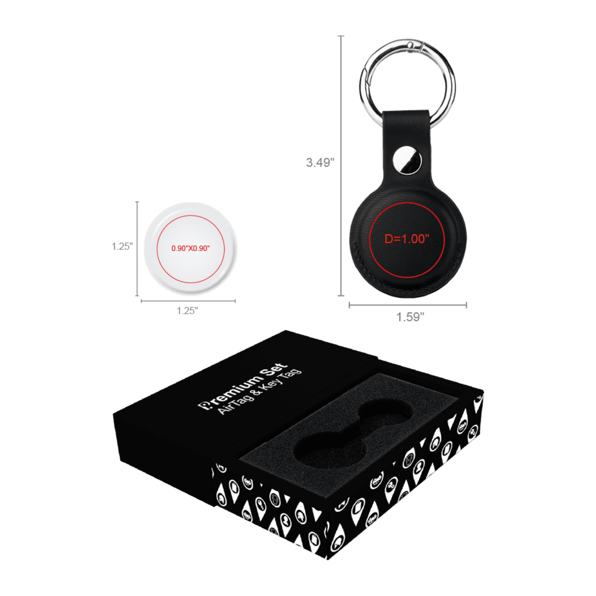 AirTag & Key Tag QuickShip Premium Set