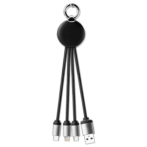 Howe 4 in 1 Light up logo Charging Cable with