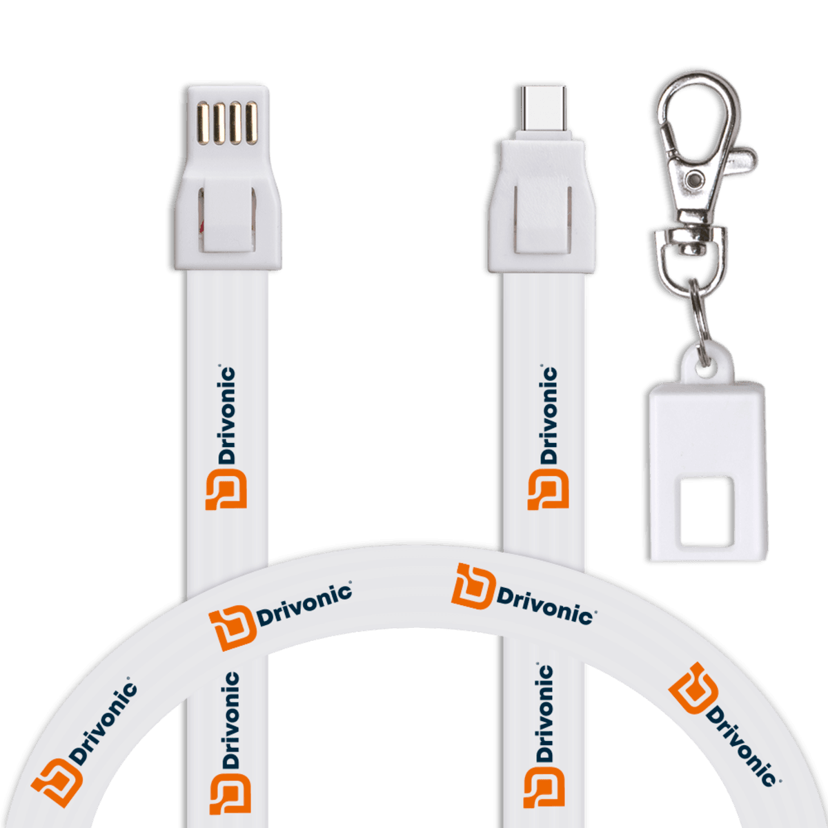 IOS and Micro 2 in 1 Lanyard Charging Cable