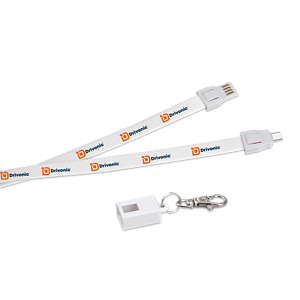 IOS and Micro 2 in 1 Lanyard Charging Cable