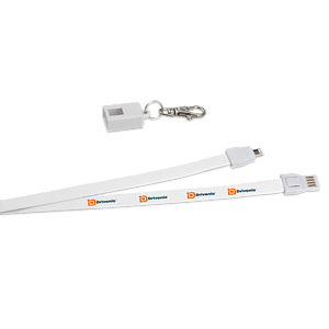 IOS and Micro 2 in 1 Lanyard Charging Cable