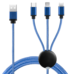 Cherry Avenue 3 in1 Logo Light Up Charging Cable with iPhone & Android 2  - Simports