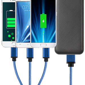 Cherry Avenue 3 in1 Logo Light Up Charging Cable with iPhone & Android 2  - Simports