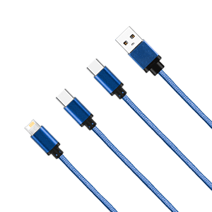 Cherry Avenue 3 in1 Logo Light Up Charging Cable with iPhone & Android 2  - Simports