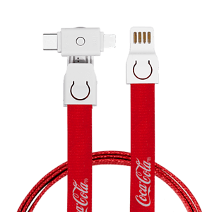 Wildrose Lanyard, 3 in1 Charging Cable with USB Tip