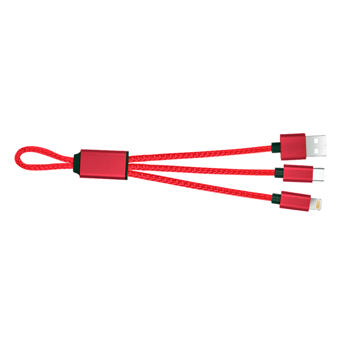 Promotional Harbor charging cables with type c, ios and micro usb