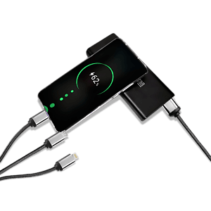 Modesto Back-lit 3-in-1 Charging Cable
