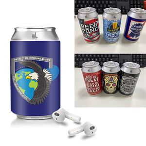 Custom Soda Can Bluetooth Earbuds