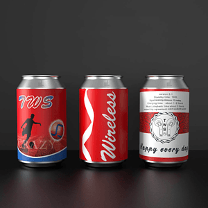 Custom Soda Can Bluetooth Earbuds