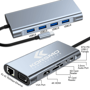 Ceres 11-in-1 Laptop Docking Station