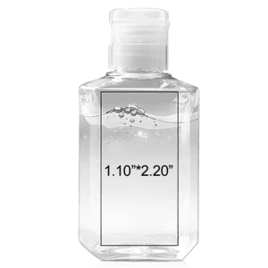 Quickship 2 oz Rectangle 75% Alcohol Hand Sanitizer