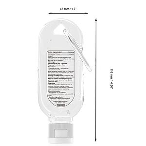 Hand Sanitizer Gel 2 oz With Carabiner